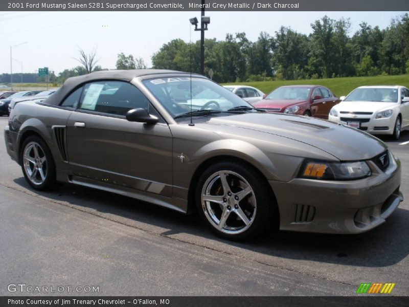 Mineral Grey Metallic / Dark Charcoal 2001 Ford Mustang Saleen S281 Supercharged Convertible
