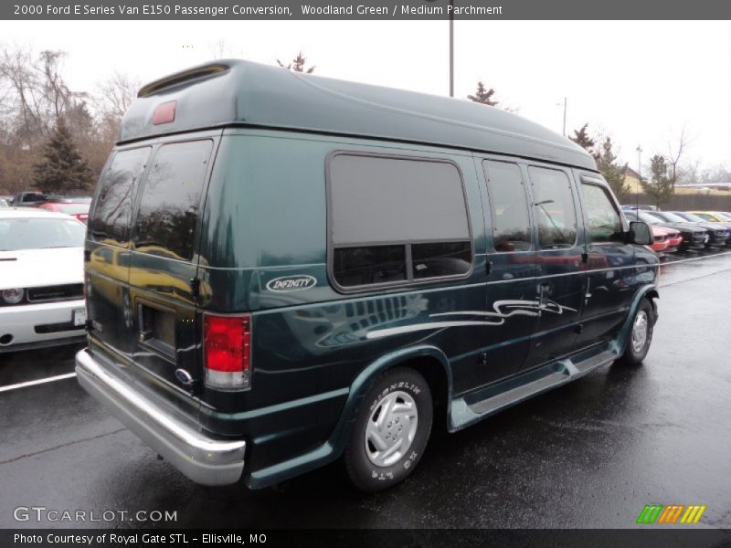Woodland Green / Medium Parchment 2000 Ford E Series Van E150 Passenger Conversion