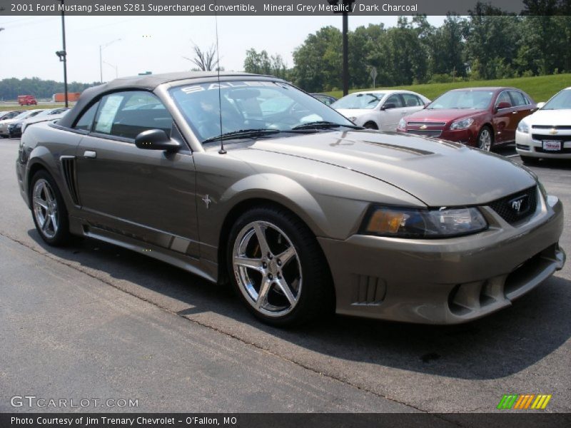 Mineral Grey Metallic / Dark Charcoal 2001 Ford Mustang Saleen S281 Supercharged Convertible