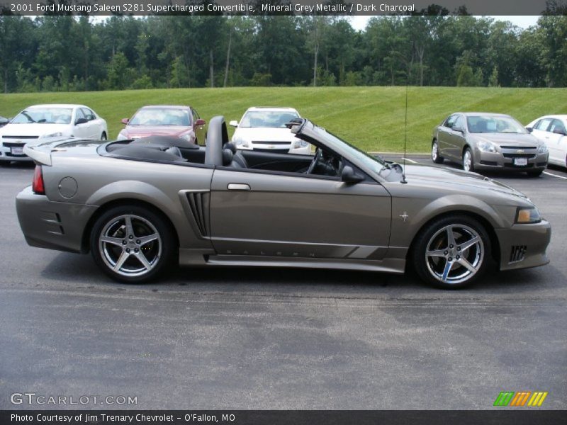 Mineral Grey Metallic / Dark Charcoal 2001 Ford Mustang Saleen S281 Supercharged Convertible