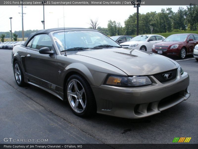 Mineral Grey Metallic / Dark Charcoal 2001 Ford Mustang Saleen S281 Supercharged Convertible