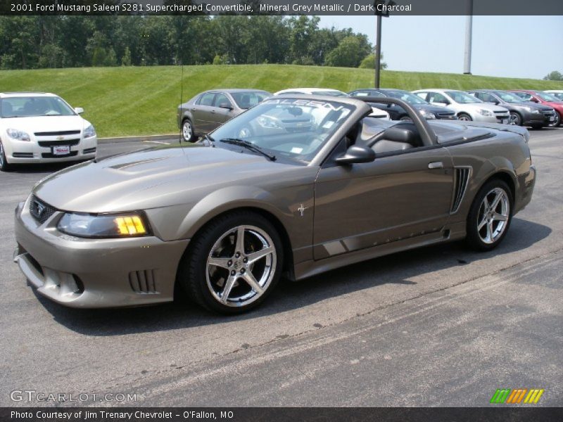 Mineral Grey Metallic / Dark Charcoal 2001 Ford Mustang Saleen S281 Supercharged Convertible