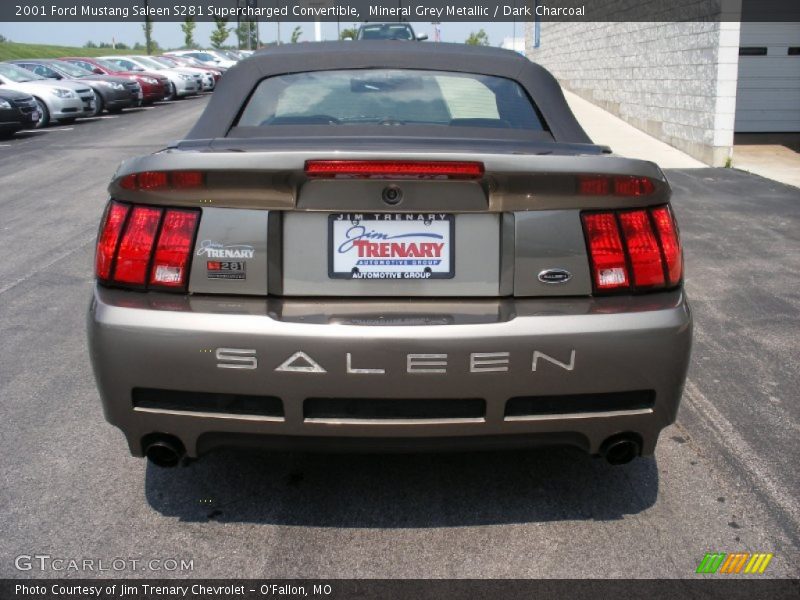 Mineral Grey Metallic / Dark Charcoal 2001 Ford Mustang Saleen S281 Supercharged Convertible