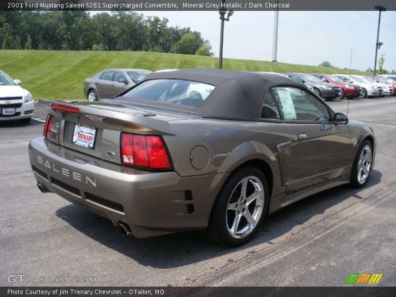 Mineral Grey Metallic / Dark Charcoal 2001 Ford Mustang Saleen S281 Supercharged Convertible