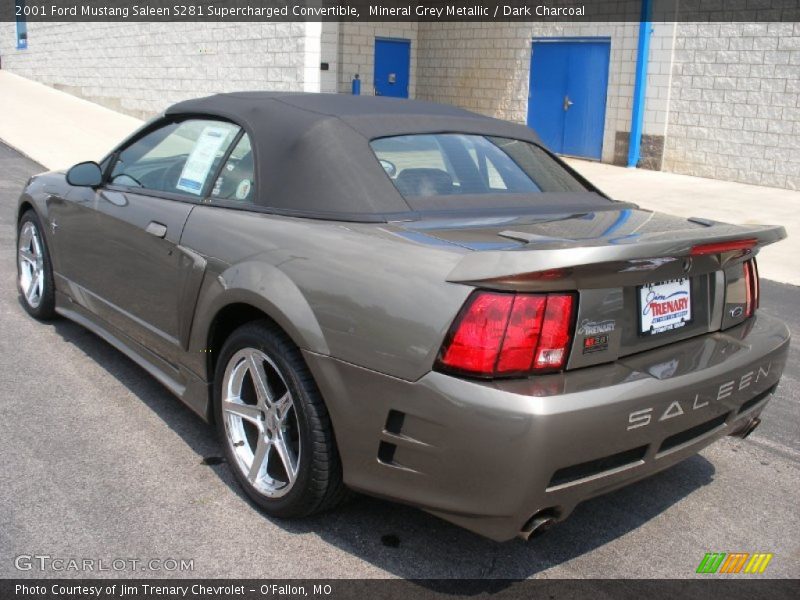 Mineral Grey Metallic / Dark Charcoal 2001 Ford Mustang Saleen S281 Supercharged Convertible