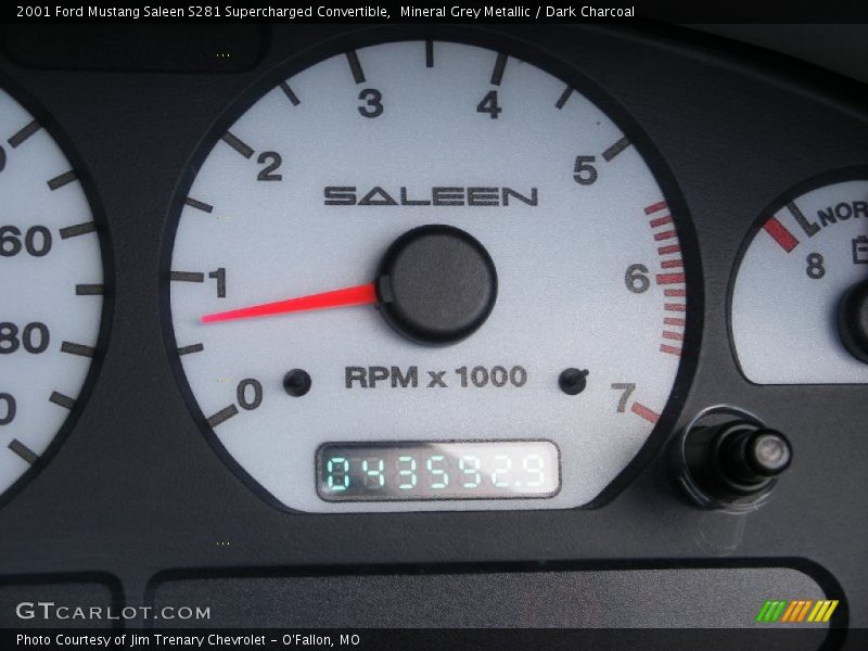 Mineral Grey Metallic / Dark Charcoal 2001 Ford Mustang Saleen S281 Supercharged Convertible