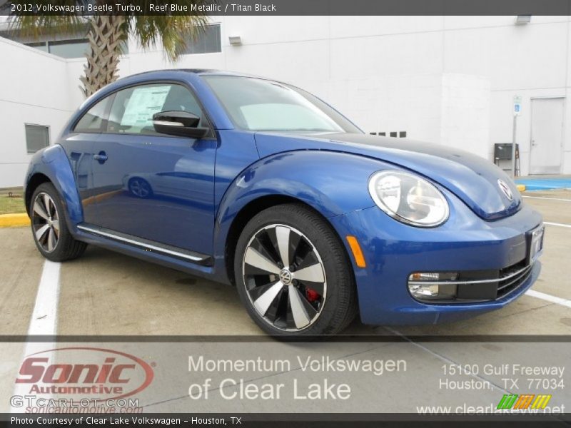 Reef Blue Metallic / Titan Black 2012 Volkswagen Beetle Turbo