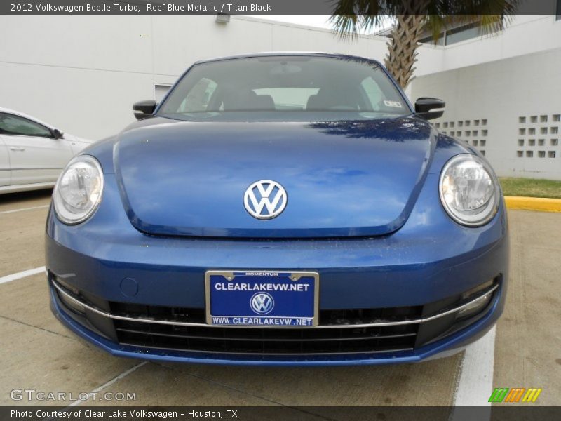 Reef Blue Metallic / Titan Black 2012 Volkswagen Beetle Turbo
