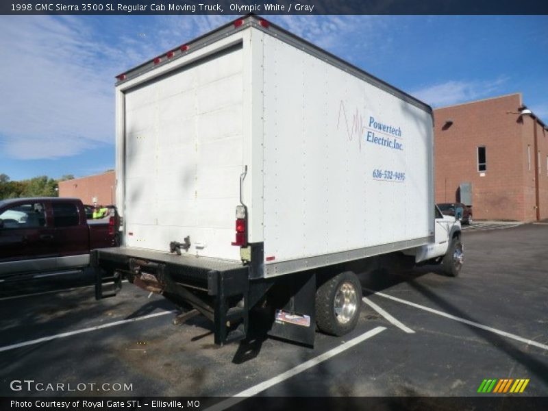 Olympic White / Gray 1998 GMC Sierra 3500 SL Regular Cab Moving Truck