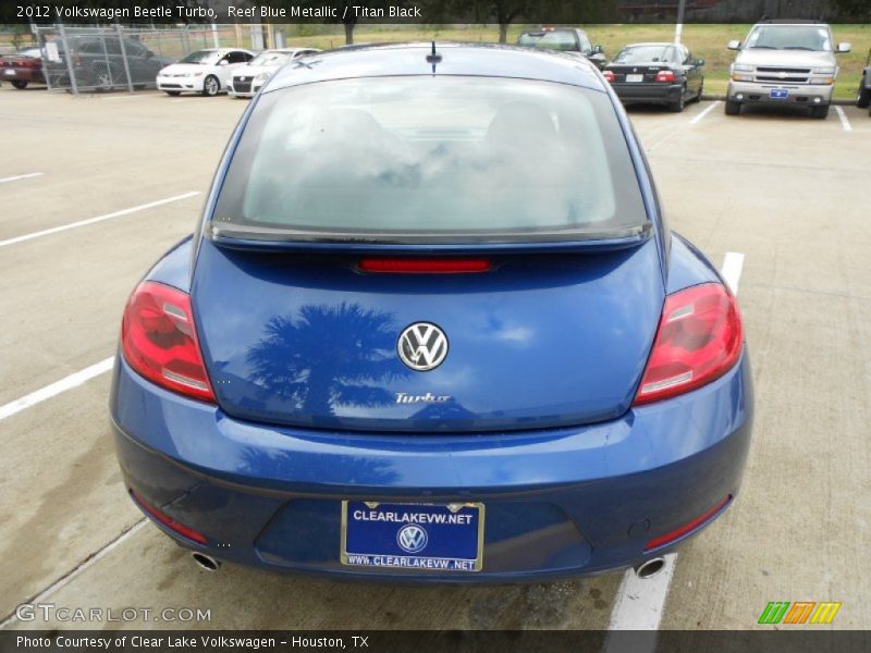 Reef Blue Metallic / Titan Black 2012 Volkswagen Beetle Turbo