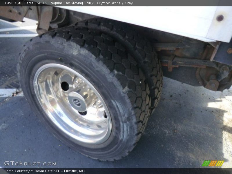 Olympic White / Gray 1998 GMC Sierra 3500 SL Regular Cab Moving Truck