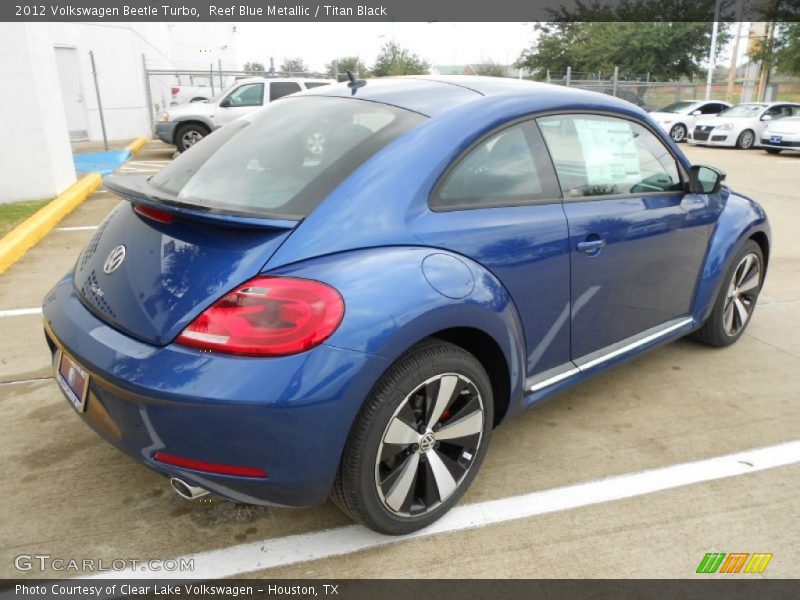 Reef Blue Metallic / Titan Black 2012 Volkswagen Beetle Turbo
