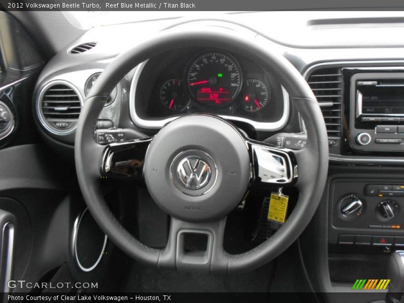 Reef Blue Metallic / Titan Black 2012 Volkswagen Beetle Turbo