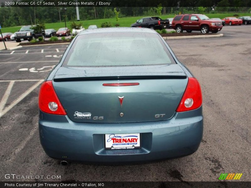 Silver Green Metallic / Ebony 2009 Pontiac G6 GT Sedan