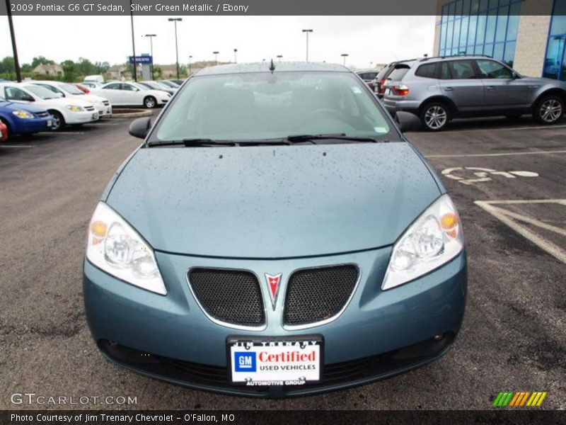 Silver Green Metallic / Ebony 2009 Pontiac G6 GT Sedan