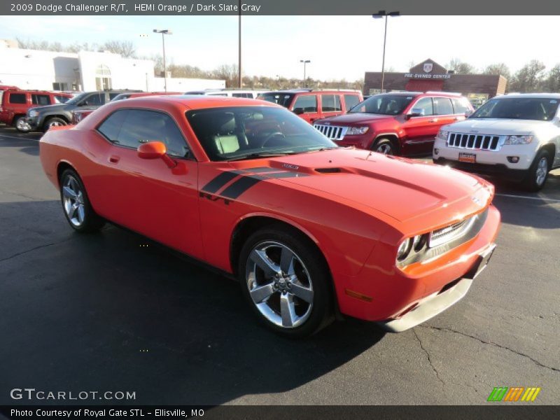 HEMI Orange / Dark Slate Gray 2009 Dodge Challenger R/T