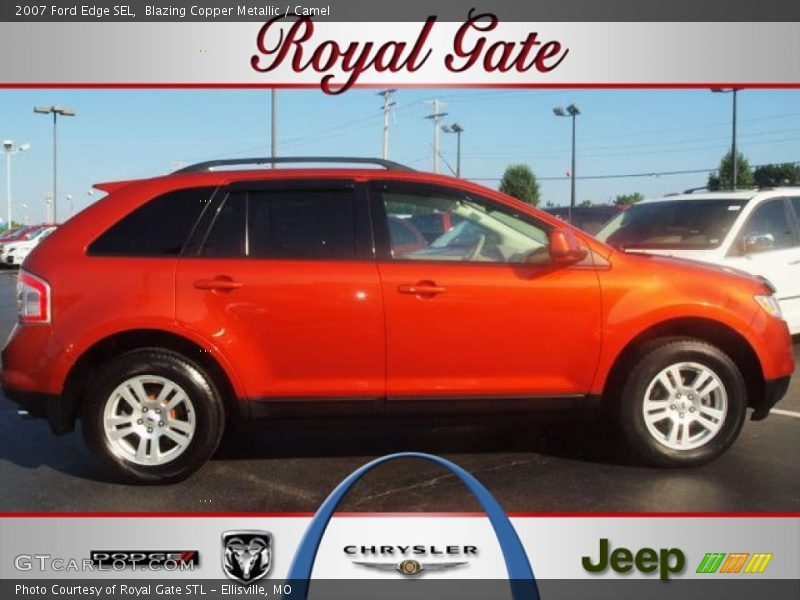 Blazing Copper Metallic / Camel 2007 Ford Edge SEL