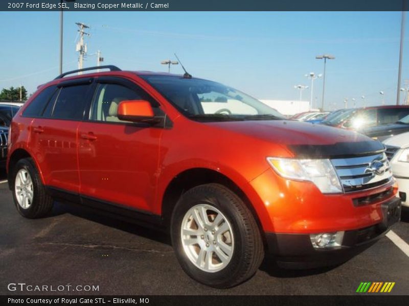 Blazing Copper Metallic / Camel 2007 Ford Edge SEL