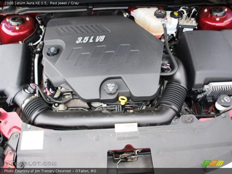 Red Jewel / Gray 2008 Saturn Aura XE 3.5
