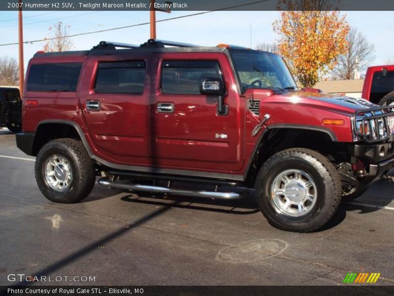 Twilight Maroon Metallic / Ebony Black 2007 Hummer H2 SUV
