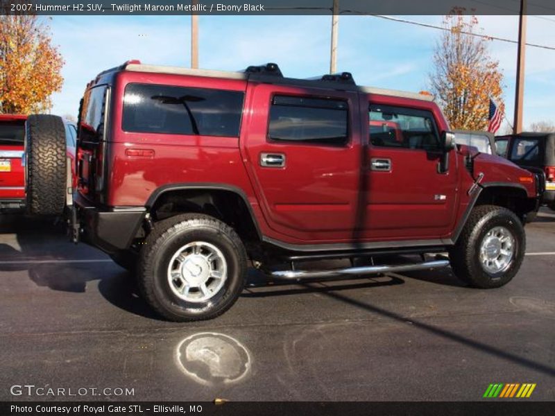 Twilight Maroon Metallic / Ebony Black 2007 Hummer H2 SUV