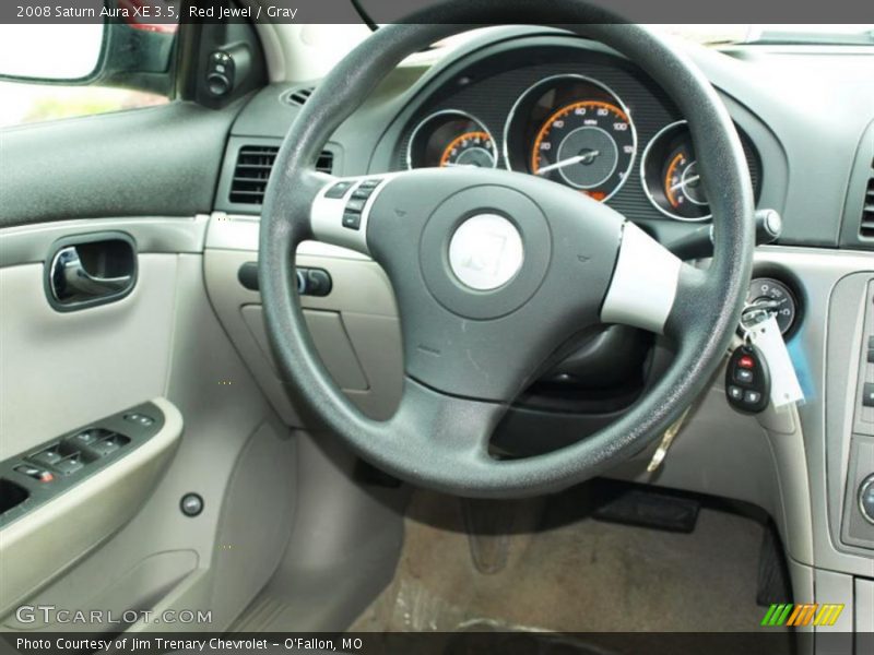 Red Jewel / Gray 2008 Saturn Aura XE 3.5