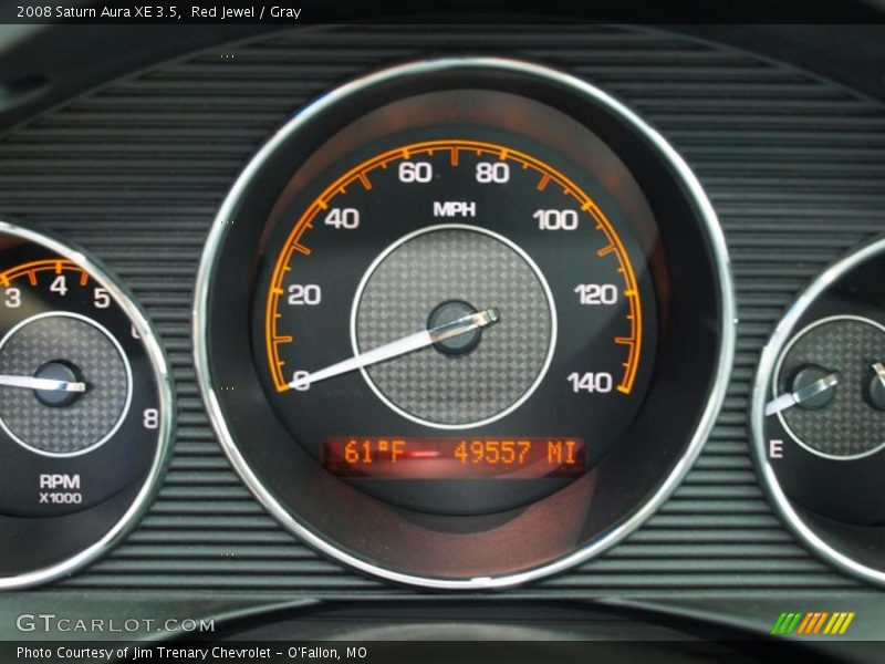 Red Jewel / Gray 2008 Saturn Aura XE 3.5