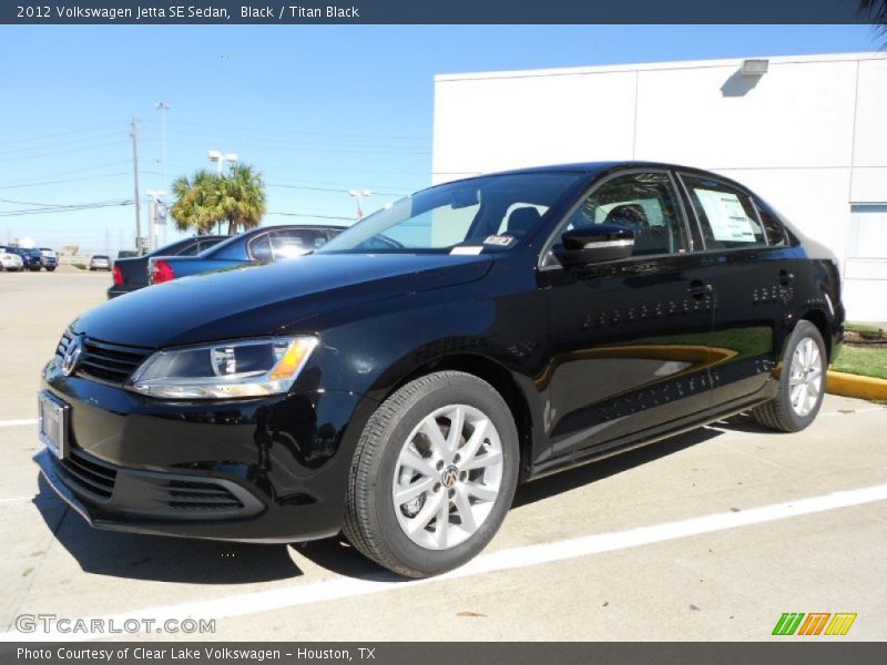 Black / Titan Black 2012 Volkswagen Jetta SE Sedan