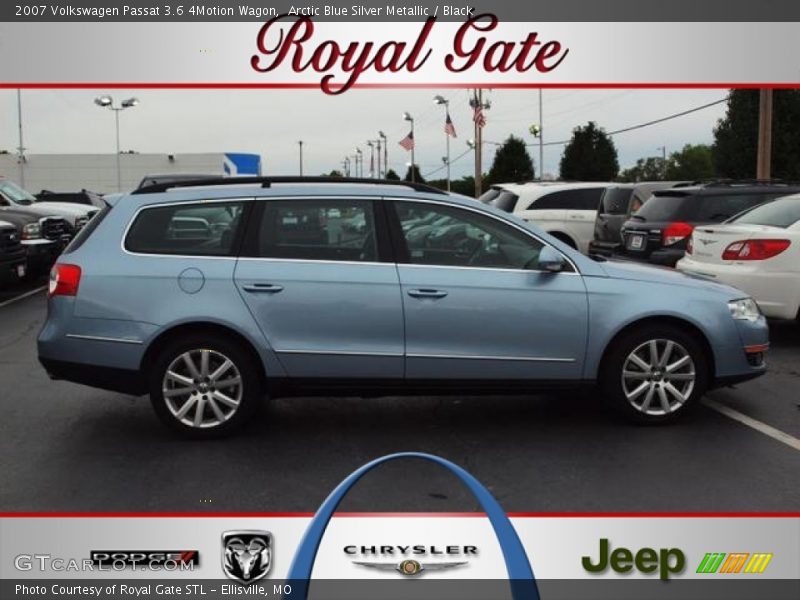 Arctic Blue Silver Metallic / Black 2007 Volkswagen Passat 3.6 4Motion Wagon