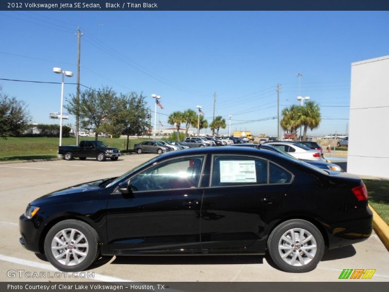 Black / Titan Black 2012 Volkswagen Jetta SE Sedan