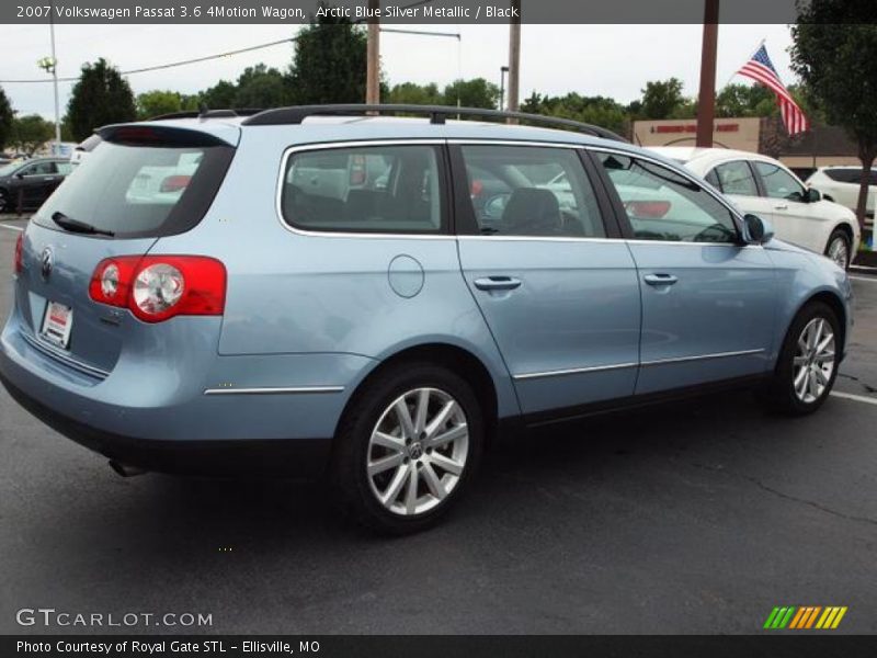 Arctic Blue Silver Metallic / Black 2007 Volkswagen Passat 3.6 4Motion Wagon