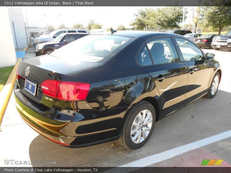 Black / Titan Black 2012 Volkswagen Jetta SE Sedan