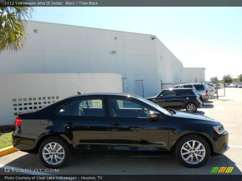 Black / Titan Black 2012 Volkswagen Jetta SE Sedan