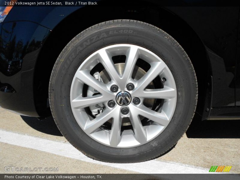 Black / Titan Black 2012 Volkswagen Jetta SE Sedan