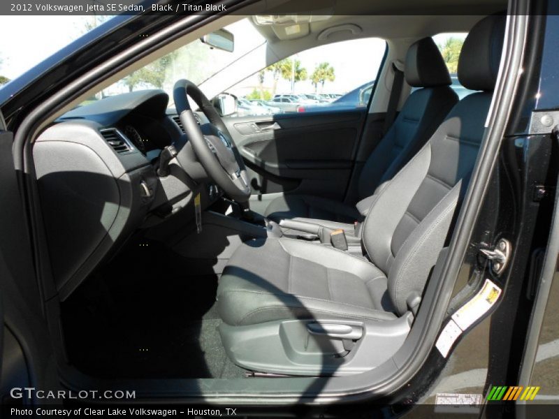 Black / Titan Black 2012 Volkswagen Jetta SE Sedan