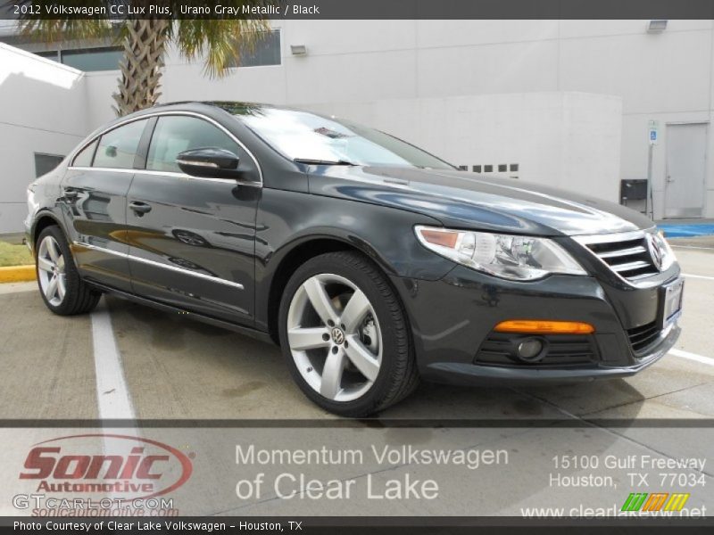 Urano Gray Metallic / Black 2012 Volkswagen CC Lux Plus