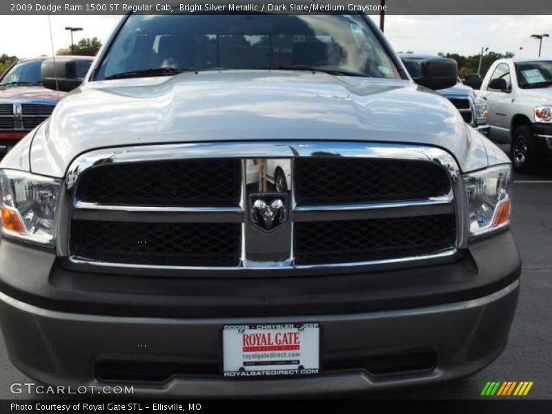 Bright Silver Metallic / Dark Slate/Medium Graystone 2009 Dodge Ram 1500 ST Regular Cab