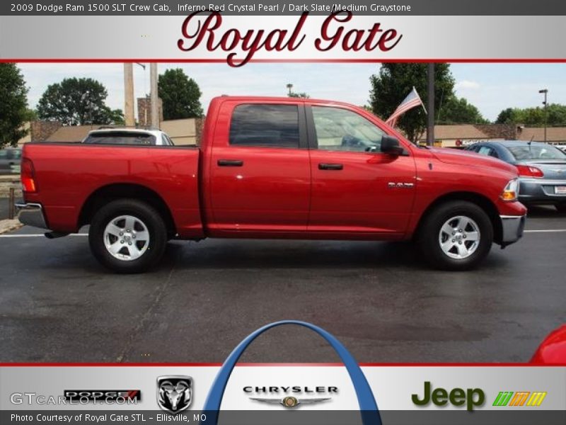 Inferno Red Crystal Pearl / Dark Slate/Medium Graystone 2009 Dodge Ram 1500 SLT Crew Cab