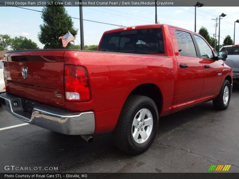 Inferno Red Crystal Pearl / Dark Slate/Medium Graystone 2009 Dodge Ram 1500 SLT Crew Cab