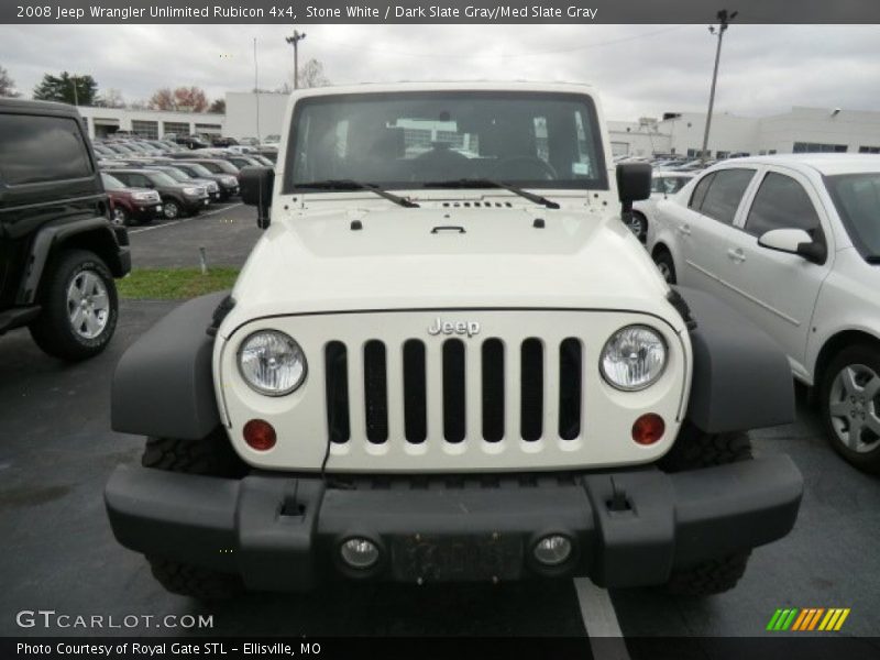Stone White / Dark Slate Gray/Med Slate Gray 2008 Jeep Wrangler Unlimited Rubicon 4x4