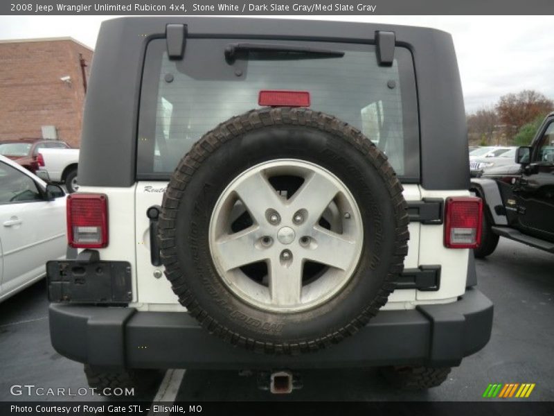 Stone White / Dark Slate Gray/Med Slate Gray 2008 Jeep Wrangler Unlimited Rubicon 4x4