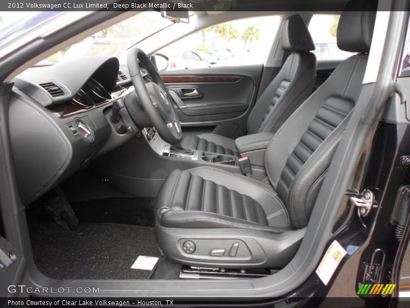 Deep Black Metallic / Black 2012 Volkswagen CC Lux Limited