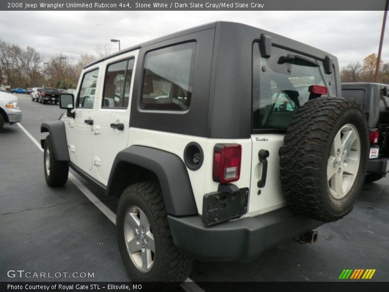 Stone White / Dark Slate Gray/Med Slate Gray 2008 Jeep Wrangler Unlimited Rubicon 4x4