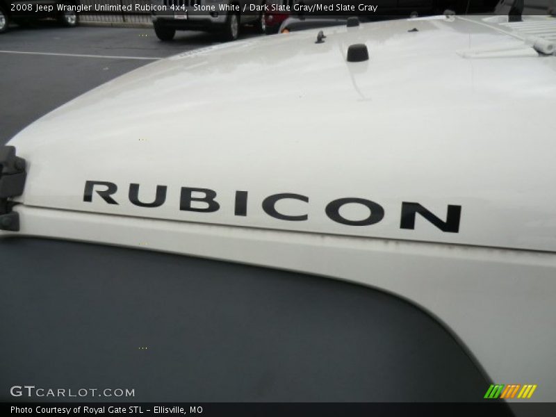 Stone White / Dark Slate Gray/Med Slate Gray 2008 Jeep Wrangler Unlimited Rubicon 4x4
