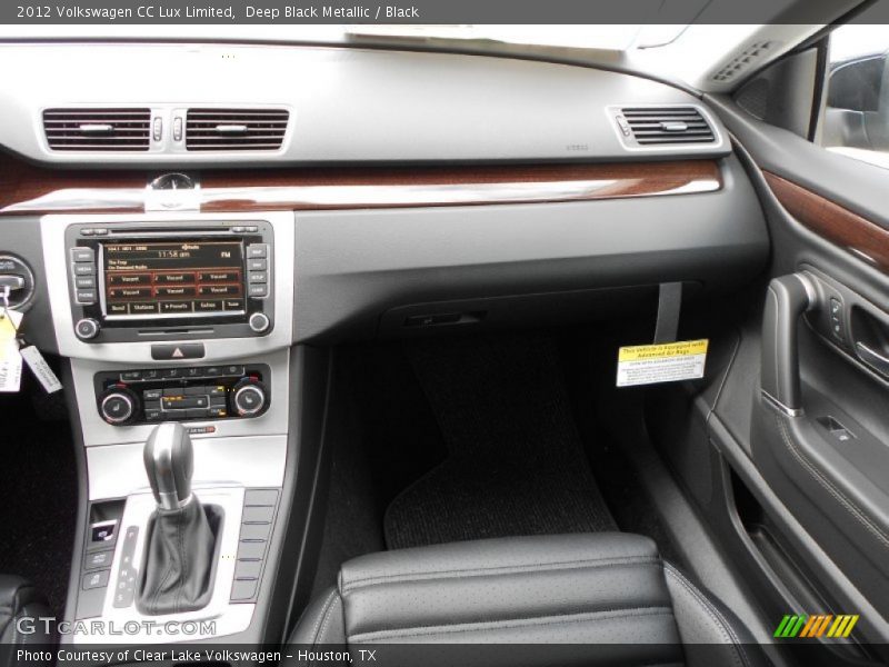 Deep Black Metallic / Black 2012 Volkswagen CC Lux Limited