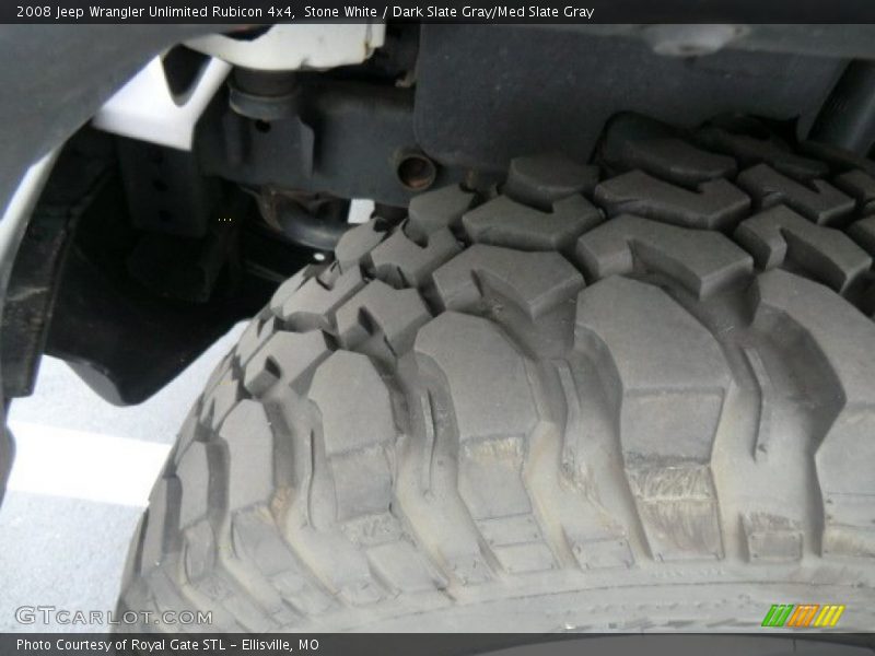 Stone White / Dark Slate Gray/Med Slate Gray 2008 Jeep Wrangler Unlimited Rubicon 4x4