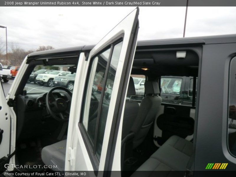 Stone White / Dark Slate Gray/Med Slate Gray 2008 Jeep Wrangler Unlimited Rubicon 4x4