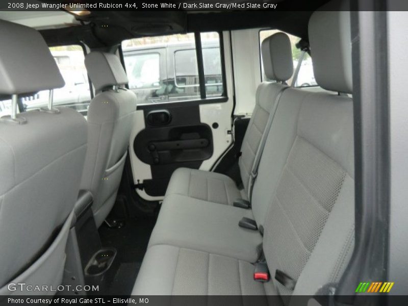 Stone White / Dark Slate Gray/Med Slate Gray 2008 Jeep Wrangler Unlimited Rubicon 4x4