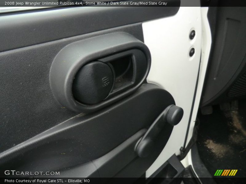 Stone White / Dark Slate Gray/Med Slate Gray 2008 Jeep Wrangler Unlimited Rubicon 4x4