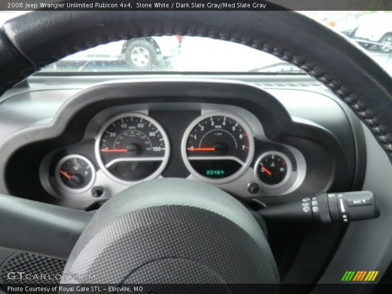 Stone White / Dark Slate Gray/Med Slate Gray 2008 Jeep Wrangler Unlimited Rubicon 4x4
